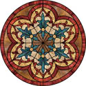 rose window decorative stained glass window film decal design