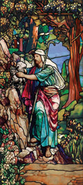 The Good Shepherd stained glass window film design