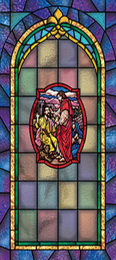 decorative church window film design