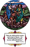 life of christ stained glass medallions