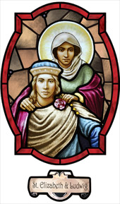 decorative window film saint Elizabeth of Hungary