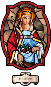 decorative stained glass window film saint Elizabeth