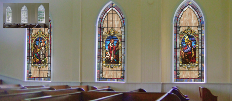 fundraising made simple from church window film